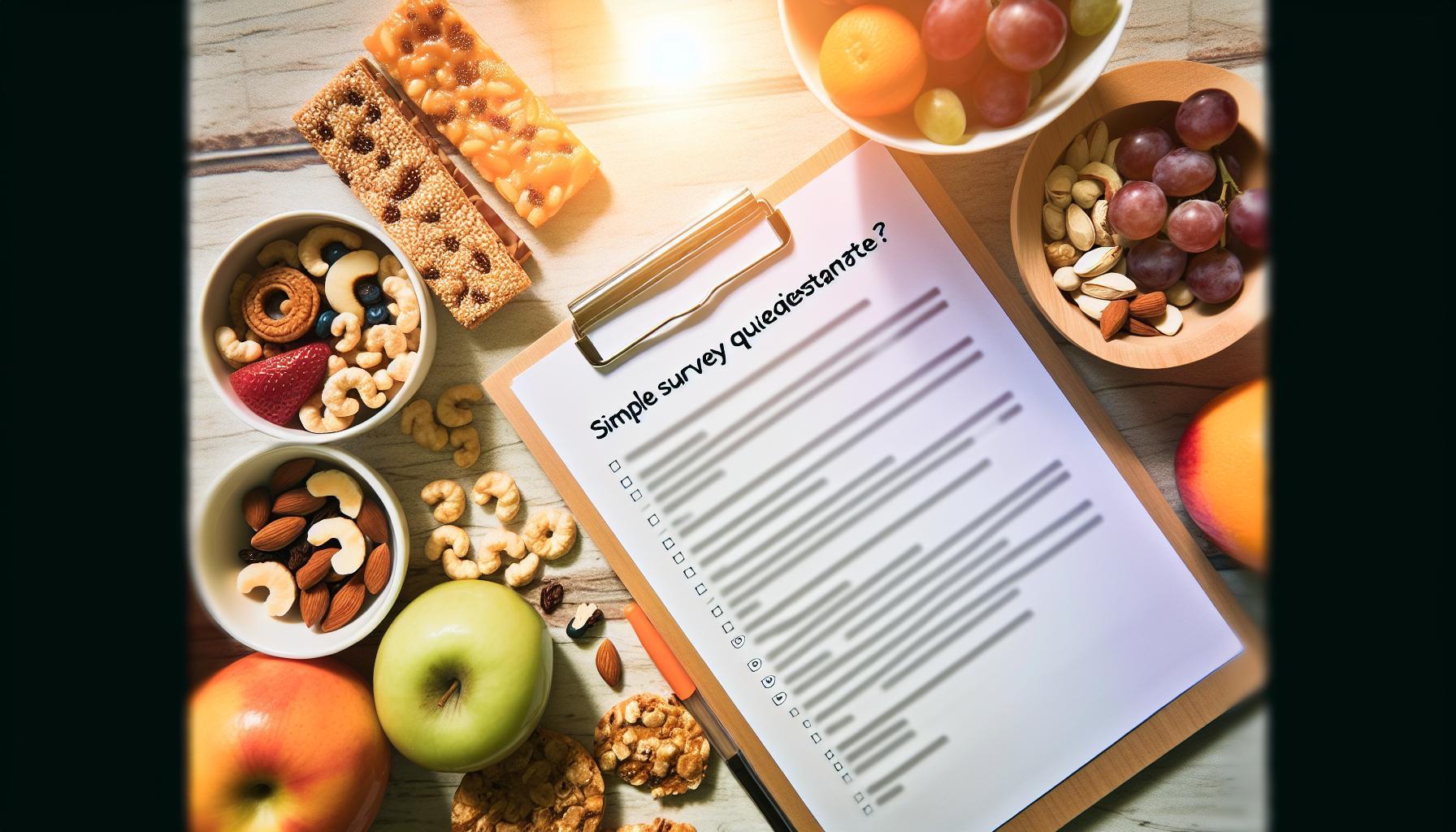 Simple Survey Questionnaire on What Snack Is Best for Students