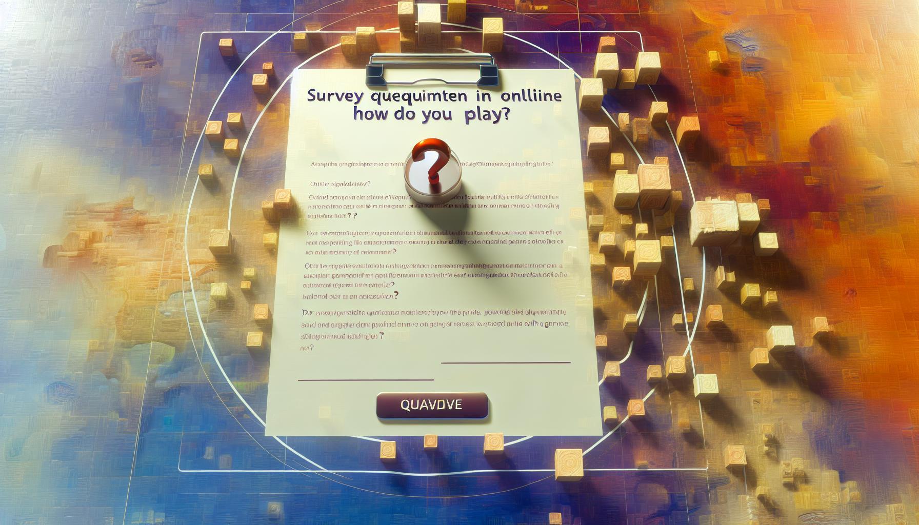 Survey Questionnaire in Online Games: How Do You Play?