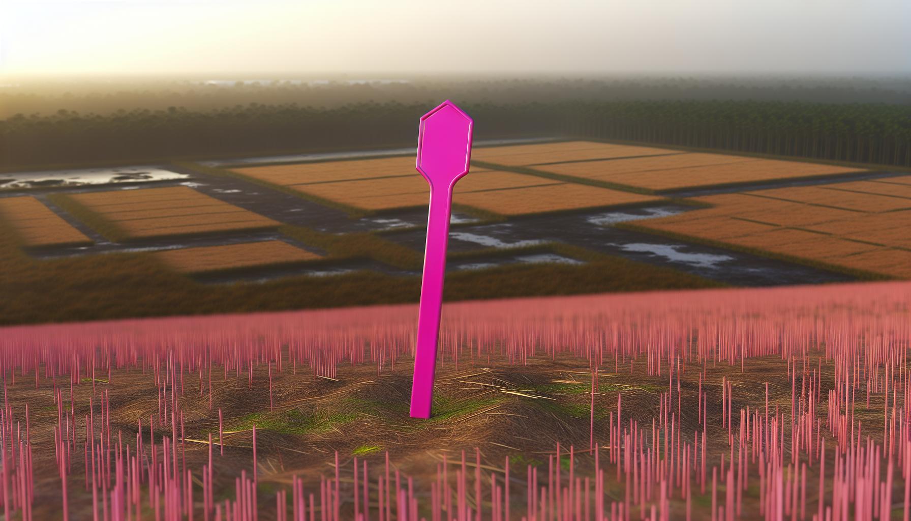 How Pink Survey Markers Affect Property Value and Development Decisions